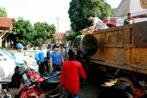 wawako dan camat batu ampar meninjau jalannya Goro Foto: Sofyan