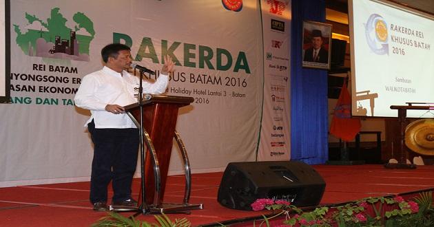 Walikota Buka Rakerda REI Khusus Batam 2016