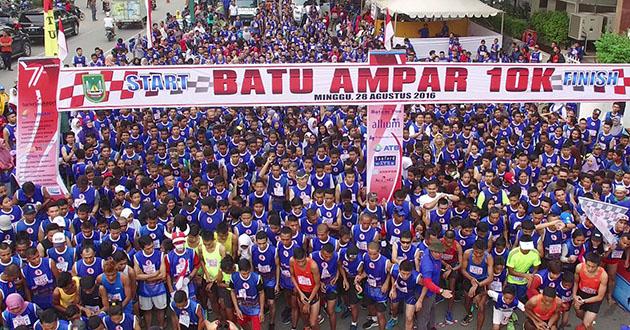 Ribuan Orang Ikuti Batuampar 10K 2016